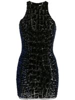 Alexandre Vauthier robe courte sans manches à sequins - Bleu - thumbnail