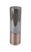 Tafellamp smoke glas &apos;Annika&apos; E27 fitting touch schakelaar 300mm