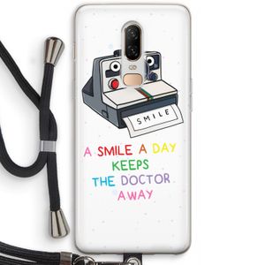 Smile: OnePlus 6 Transparant Hoesje met koord