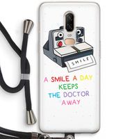 Smile: OnePlus 6 Transparant Hoesje met koord