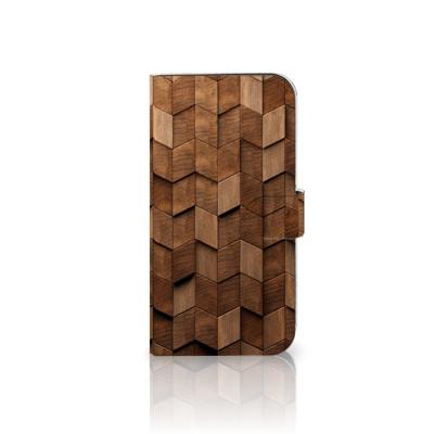 Book Style Case voor iPhone 15 Pro Max Wooden Cubes Book Style Case voor iPhone 15 Pro Max Wooden Cubes