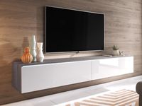 TV-meubel DUBAI 2 klapdeuren 180 cm bodega pijnboom/hoogglans wit zonder verlichting TV-meubel DUBAI 2 klapdeuren 180 cm bodega pijnboom/hoogglans wit zonder verlichting