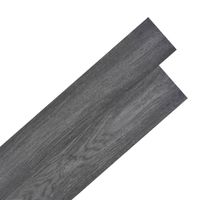 Vloerplanken zelfklevend 5,02 m 2 mm PVC zwart en wit