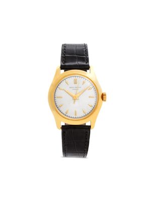 Patek Philippe montre Calatrava 34 mm pre-owned (1954) - Argent