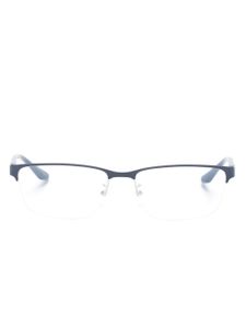 Emporio Armani lunettes de soleil à plaque logo - Bleu