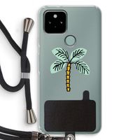 Palmboom: Pixel 5 Transparant Hoesje met koord