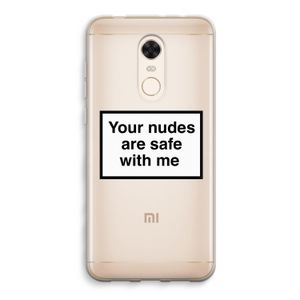 Safe with me: Xiaomi Redmi 5 Transparant Hoesje