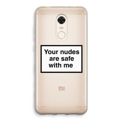 Safe with me: Xiaomi Redmi 5 Transparant Hoesje