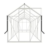 Tuinkas Kate IV wit 3 mm veiligheidsglas - Royal well