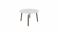 Tafel 9311 rond - 80 cm. - Wit - Wit - Beuken wenge - thumbnail