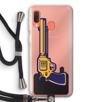 Pew Pew Pew: Samsung Galaxy A20e Transparant Hoesje met koord
