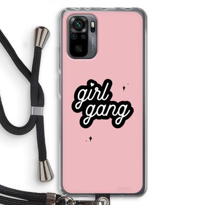 Girl Gang: Xiaomi Redmi Note 10 Pro Transparant Hoesje met koord
