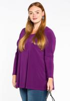 Yoek Shirt flare long sl | Paars | Maat XXL Yoek Shirt flare long sl | Paars | Maat XXL