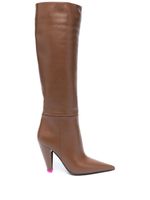 3juin bottes en cuir 105 mm - Marron