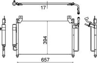 Condensor, airconditioning AC642000S