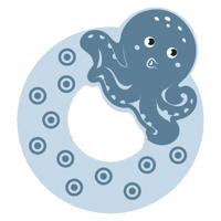 Small Foot - houten dieren kinderletter - o