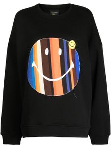 Joshua Sanders sweat en jersey à motif Striped Smiley - Noir