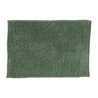 Badmat chenille - groen - 40x60 cm - thumbnail