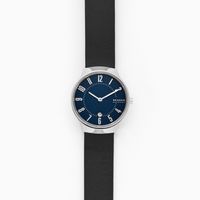 Horlogeband Skagen SKW2807 Leder Zwart 14mm