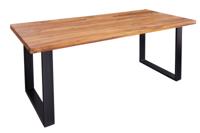 Eettafel IRON CRAFT 160cm natuurlijk sheeshamhout - 39868