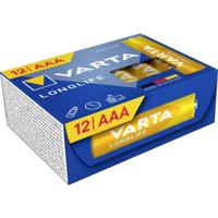 Varta VARTA Longlife AAA Cube Pack12 AAA batterij (potlood) Alkaline 1.5 V 12 stuk(s)