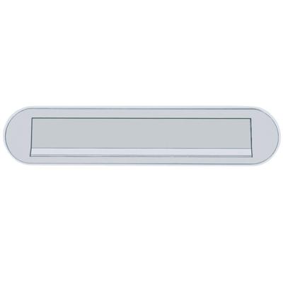 Hoppe briefplaat met veer - ovaal - 454 - 350x73mm - F1