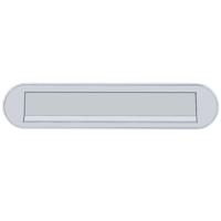 Hoppe briefplaat met veer - ovaal - 454 - 350x73mm - F1 Hoppe briefplaat met veer - ovaal - 454 - 350x73mm - F1