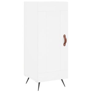 The Living Store Dressoir Basic - 34.5 x 34 x 90 cm - Wit