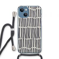 Moroccan stripes: iPhone 13 mini Transparant Hoesje met koord