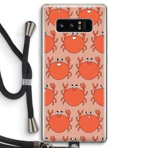 Krab: Samsung Galaxy Note 8 Transparant Hoesje met koord