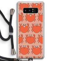 Krab: Samsung Galaxy Note 8 Transparant Hoesje met koord