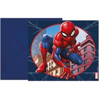 Spiderman Crime Fighter Uitnodigingen (6st) - thumbnail