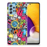 Samsung Galaxy A72 Silicone Back Cover Punk Rock