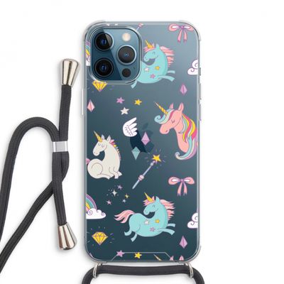 Fantasiewereld: iPhone 12 Pro Max Transparant Hoesje met koord