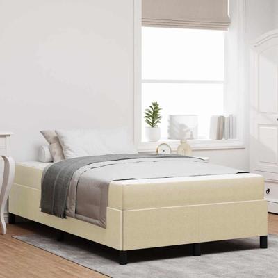 Bedframe Lichtgroen Grijs 120 x 200 cm Katoenen stof