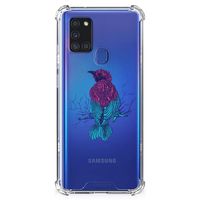 Samsung Galaxy A21s Stevig Bumper Hoesje Merel - thumbnail