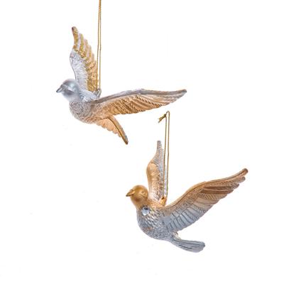 Ornament plastic duif l6cm - Kurt s adler