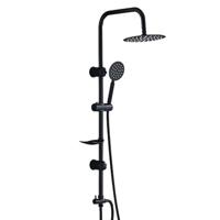 Douchekolom Fontastock Zwart Roestvrij staal ABS