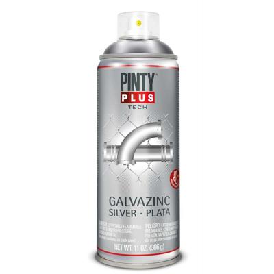Sprayverf Pintyplus Tech Galvazinc Zilverkleurig