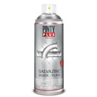Sprayverf Pintyplus Tech Galvazinc Zilverkleurig