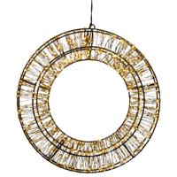 Verlichte krans/decoratie ring -?D36 cm -?1200 led lampjes?-warm wit - metaal - kerstkrans Verlichte krans/decoratie ring -?D36 cm -?1200 led lampjes?-warm wit - metaal - kerstkrans
