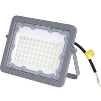 Kantelbare LED Bouwlamp 50W - Natuurlijk Wit 4000K - IP65 Waterdicht - Mat Grijs Aluminium