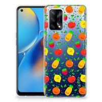 OPPO A74 4G Siliconen Case Fruits