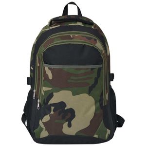 VidaXL 91110 rugzak School rugzak Camouflage Polyester