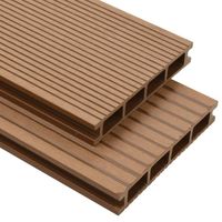 vidaXL Terrasplanken HKC met accessoires 35 m?? 4 m teak - thumbnail