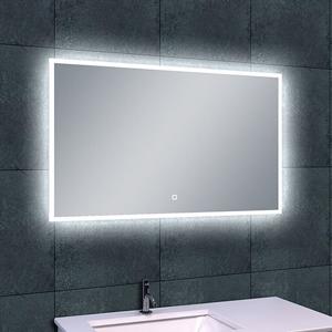Wiesbaden Quatro LED Badkamerspiegel 100x60cm - Dimbaar met Spiegelverwarming