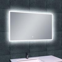 Wiesbaden Quatro LED Badkamerspiegel 100x60cm - Dimbaar met Spiegelverwarming