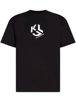 Karl Lagerfeld Jeans t-shirt à imprimé monogrammé - Noir
