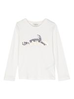 Lanvin Enfant chemise métallisée à logo imprimé - Blanc - thumbnail