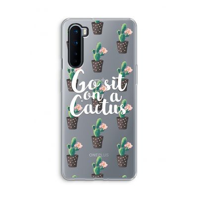 Cactus quote: OnePlus Nord Transparant Hoesje